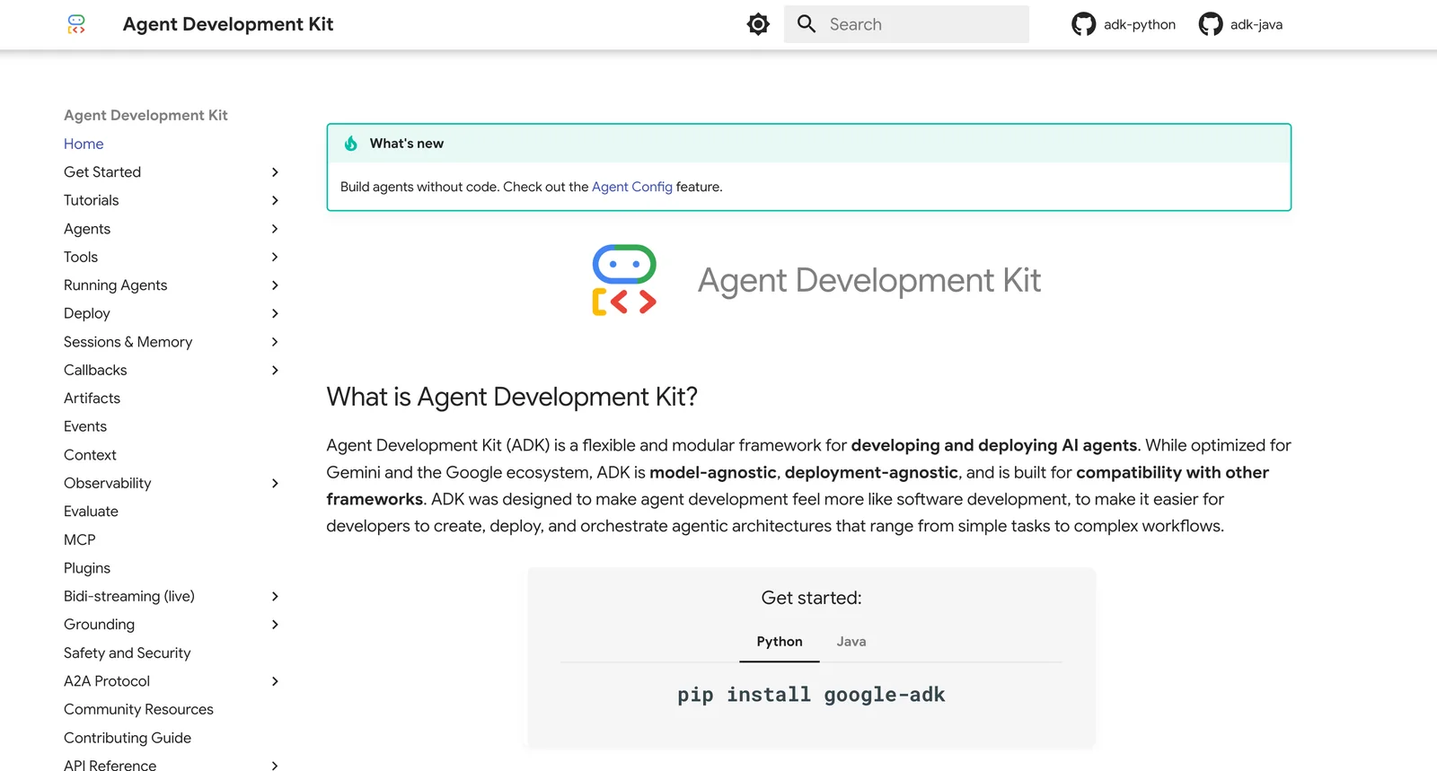 Google Agent Development Kit screenshot 1