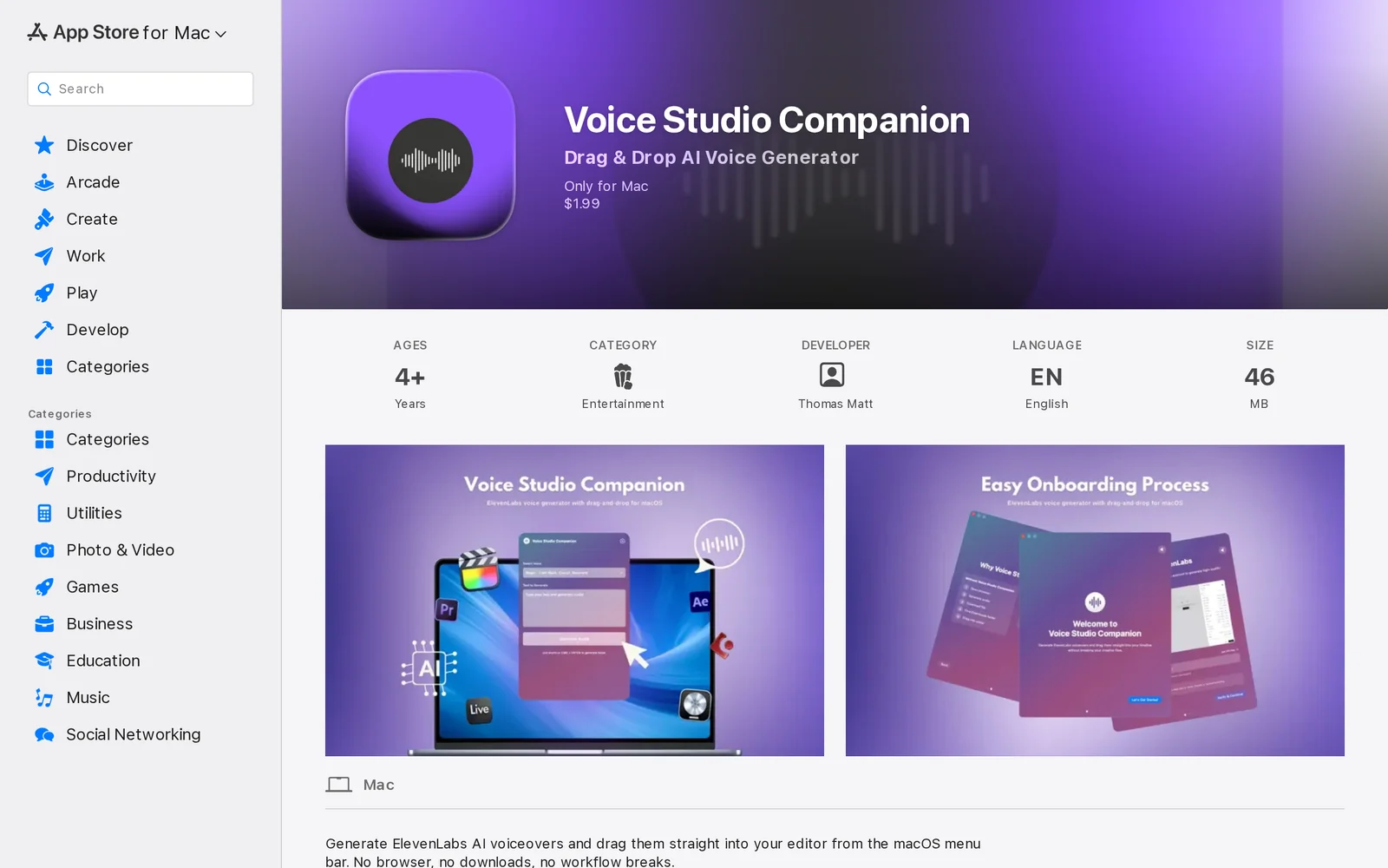 Voice Studio Companion screenshot 1