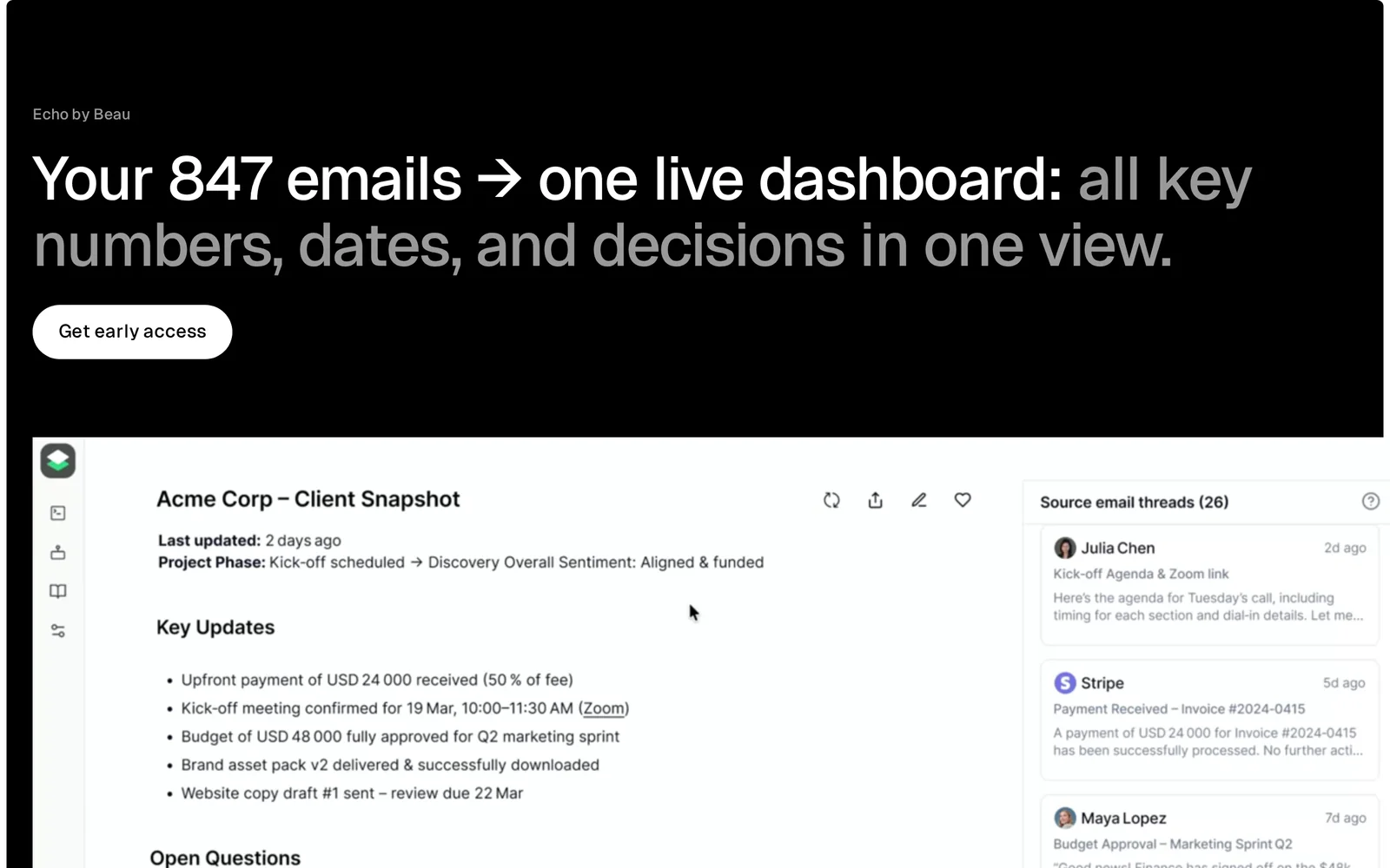 echo screenshot 1