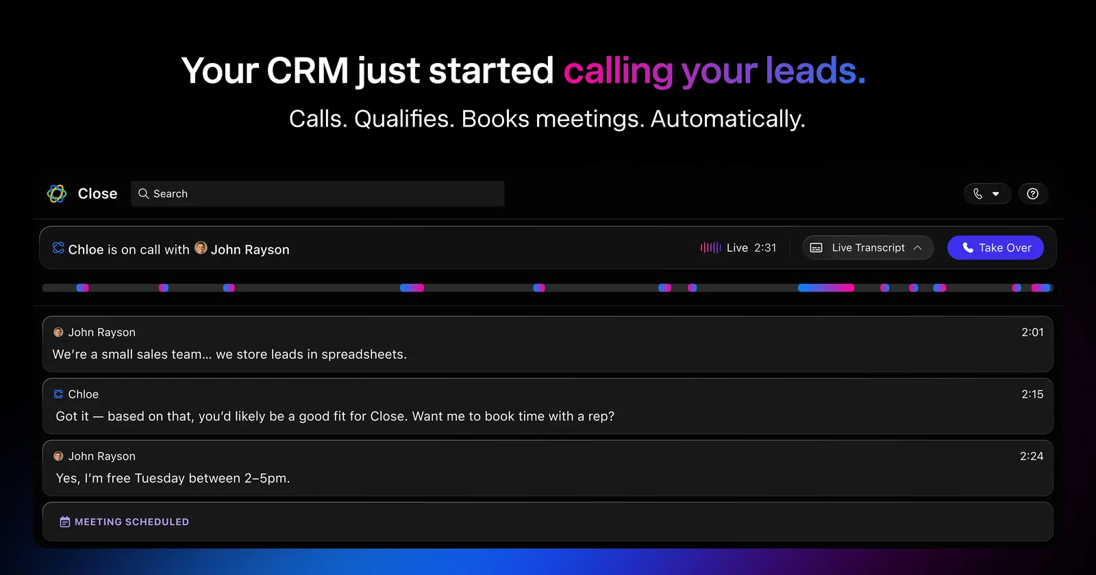 Close CRM | Sales CRM with Built-In AI Sales Agent screenshot 1
