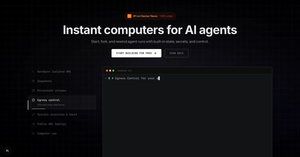 InstaVM screenshot 1