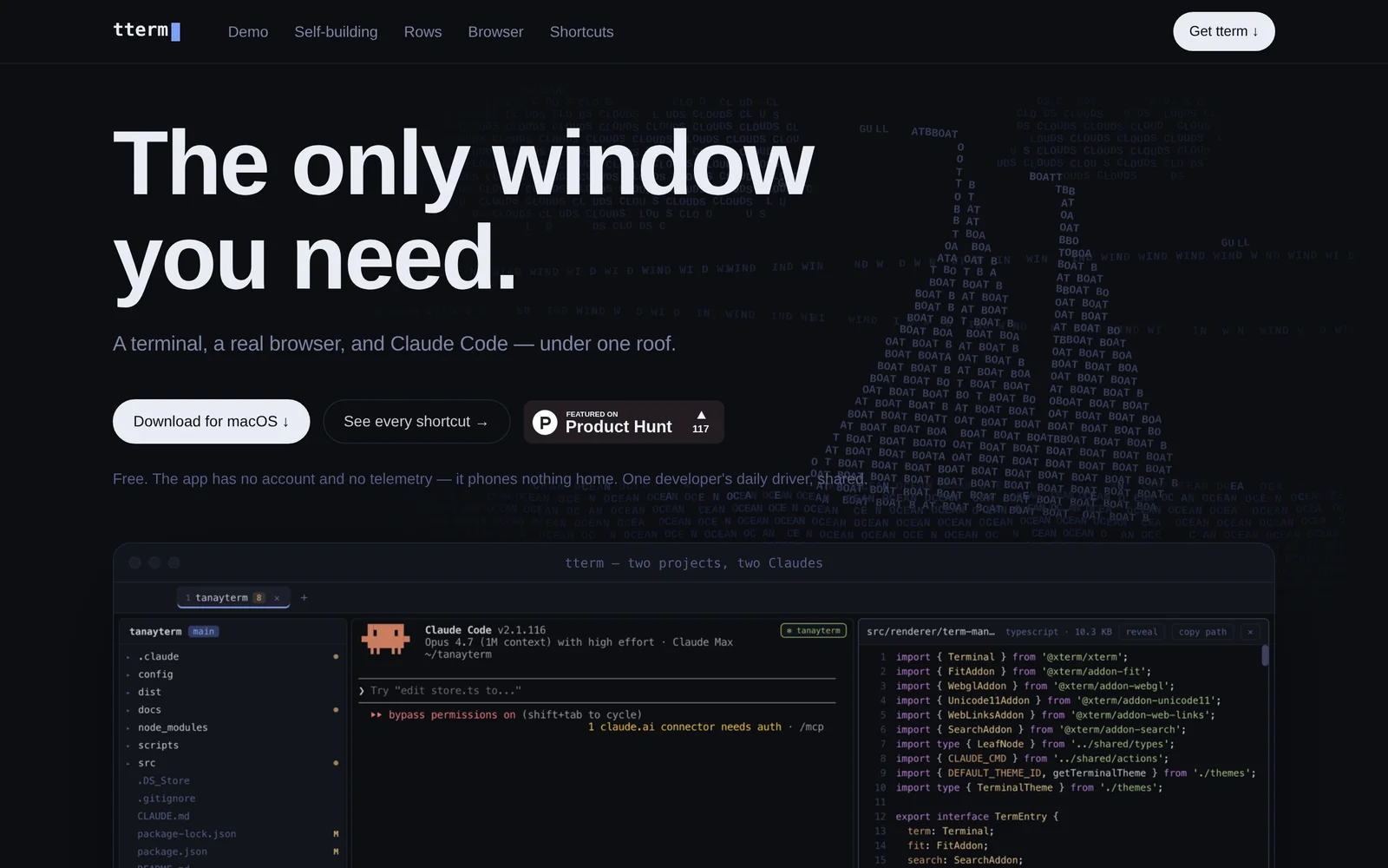 tterm screenshot 1