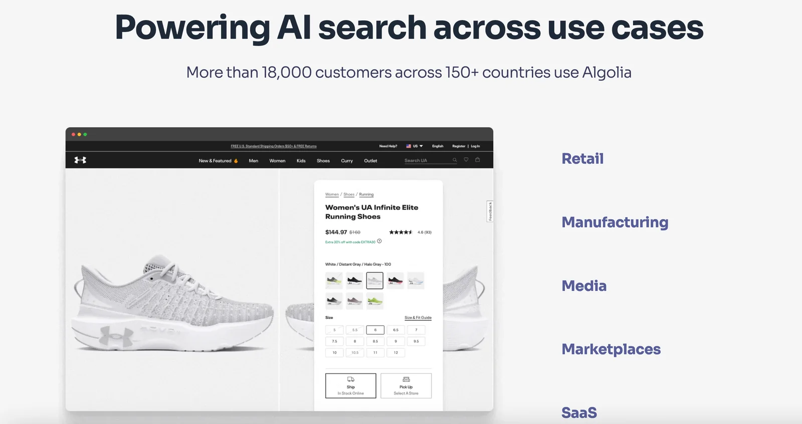 Algolia screenshot 2