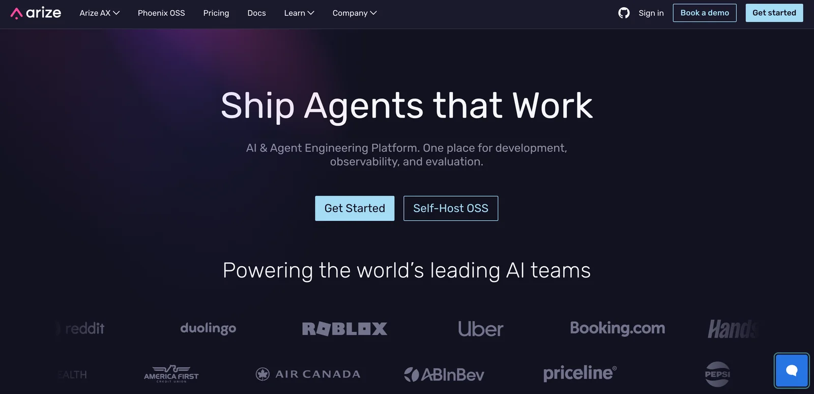 Arize AI screenshot 1