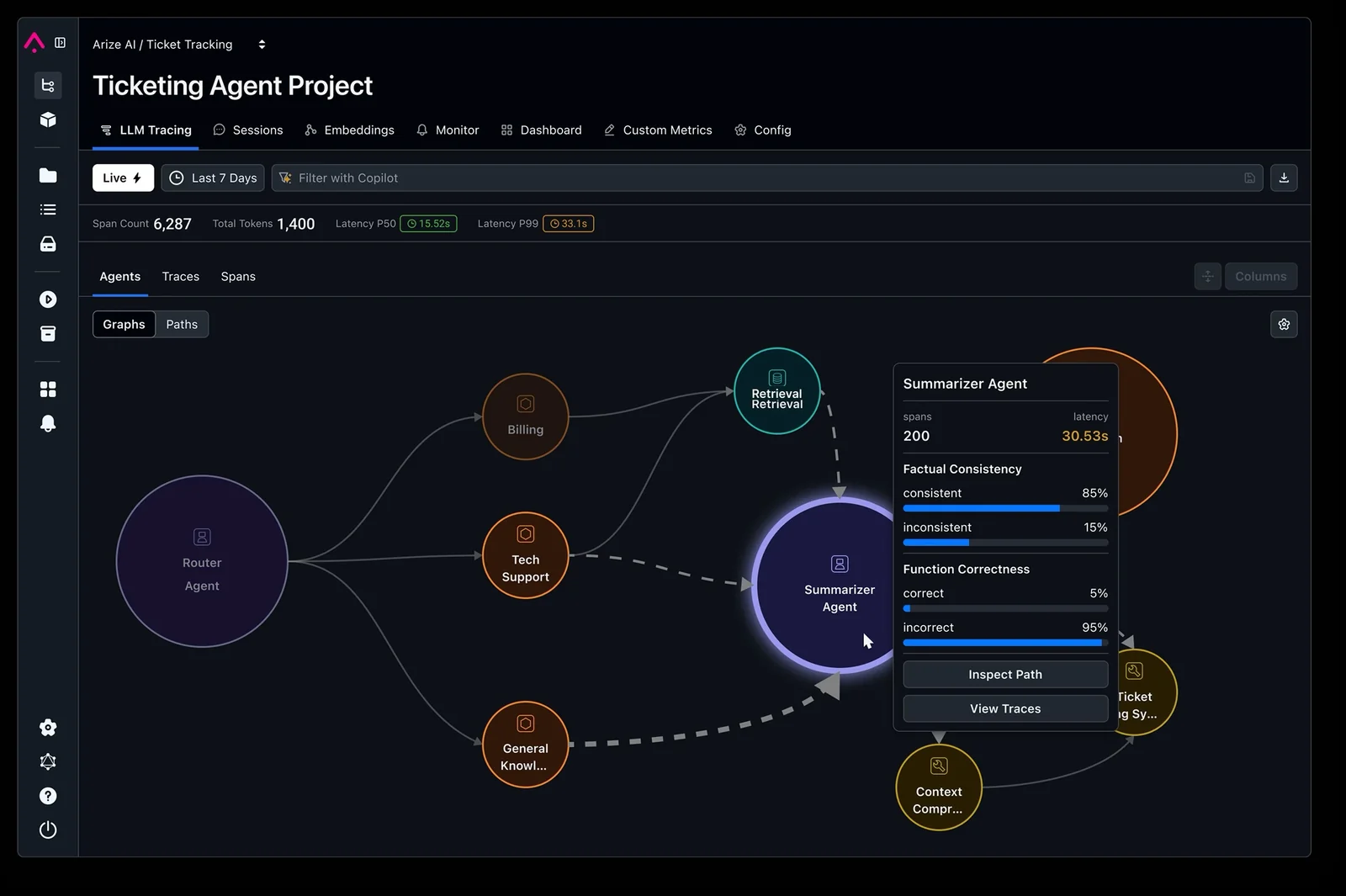 Arize AI screenshot 2