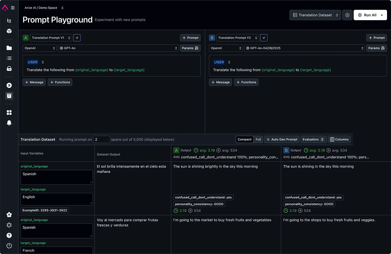 Arize AI screenshot 4