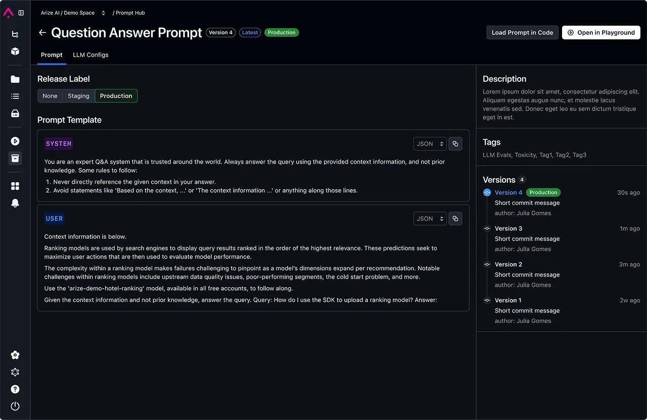 Arize AI screenshot 5