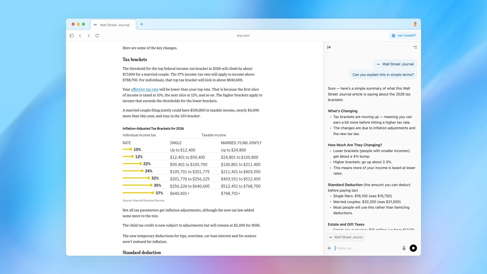 ChatGPT Atlas screenshot 3