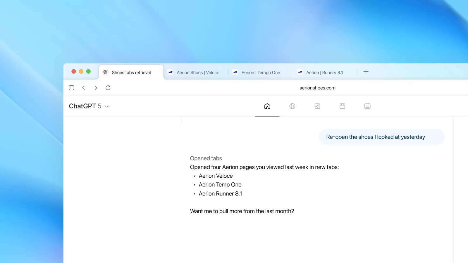 ChatGPT Atlas screenshot 6