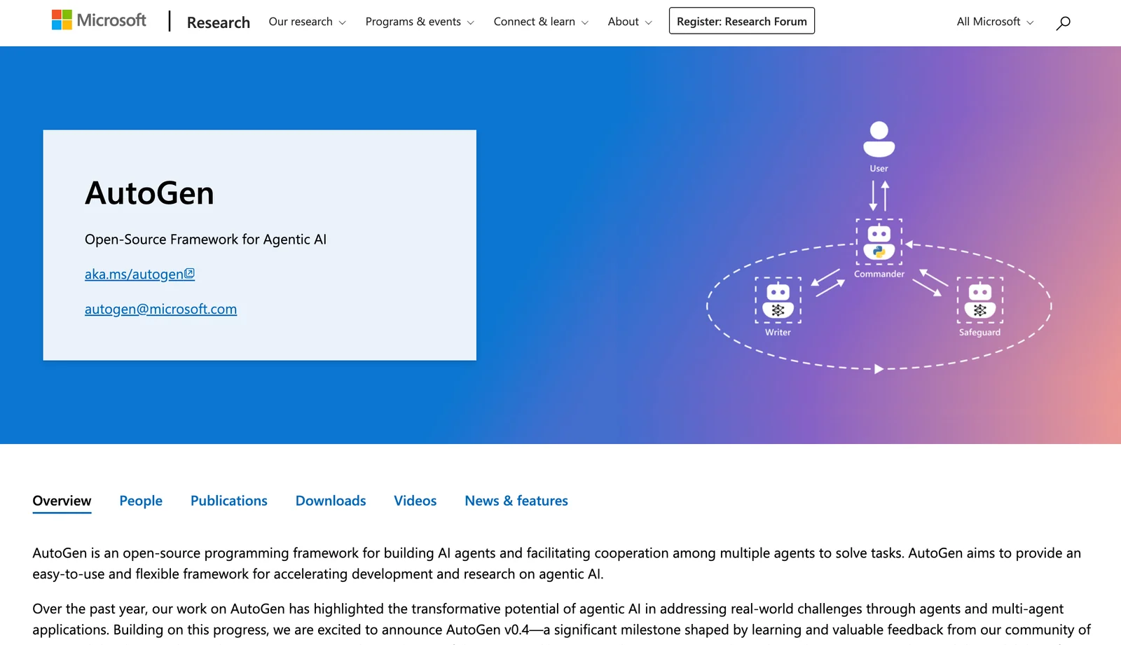 AutoGen screenshot 1