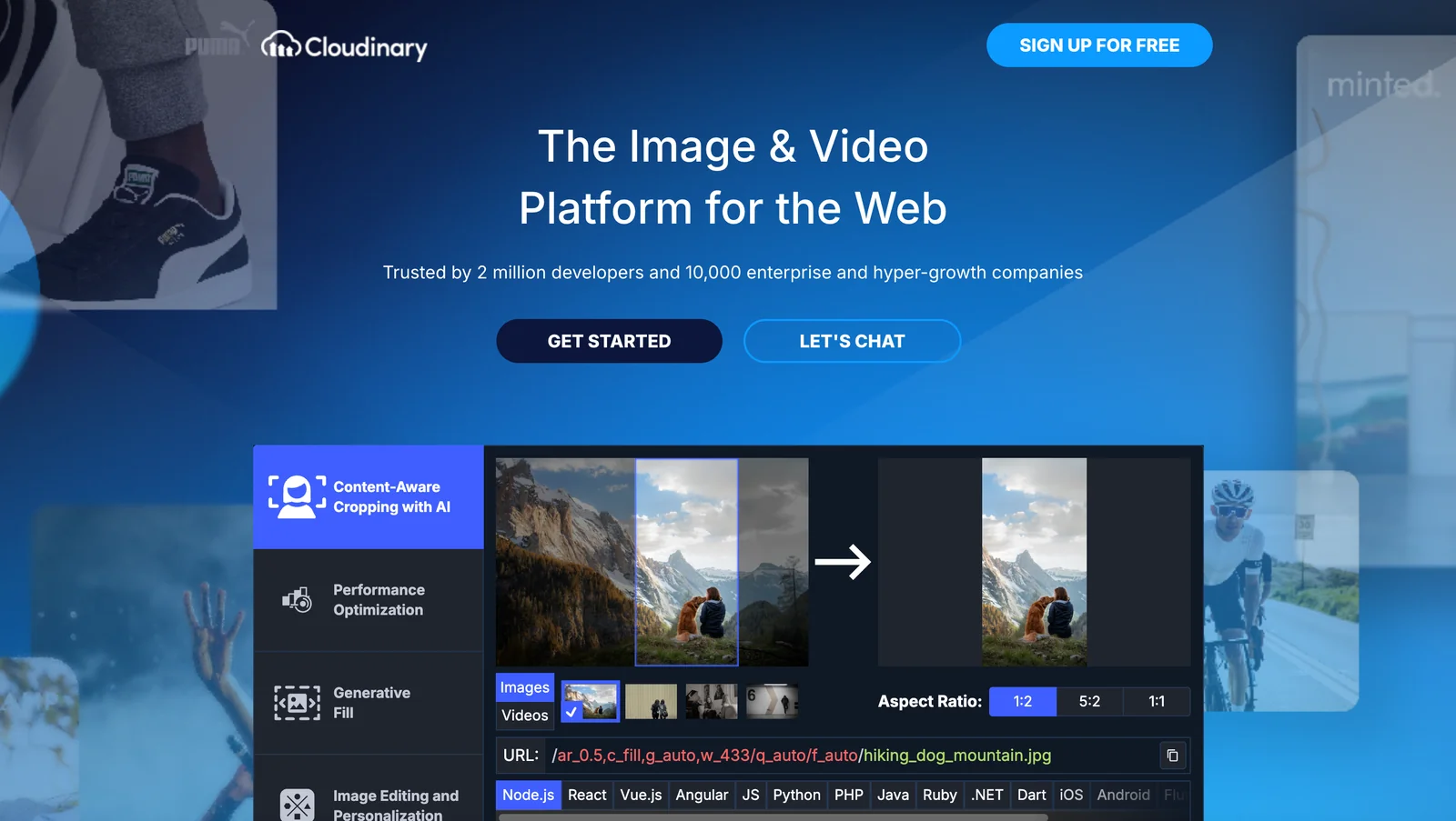 Cloudinary screenshot 1