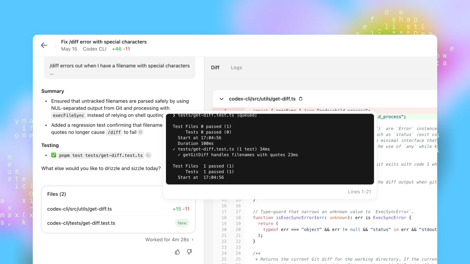Codex screenshot 4