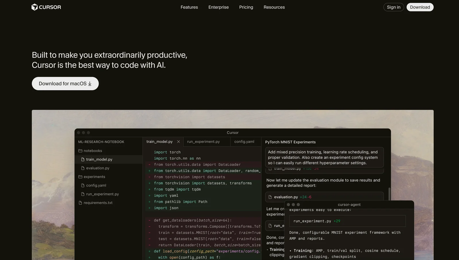 Cursor screenshot 1