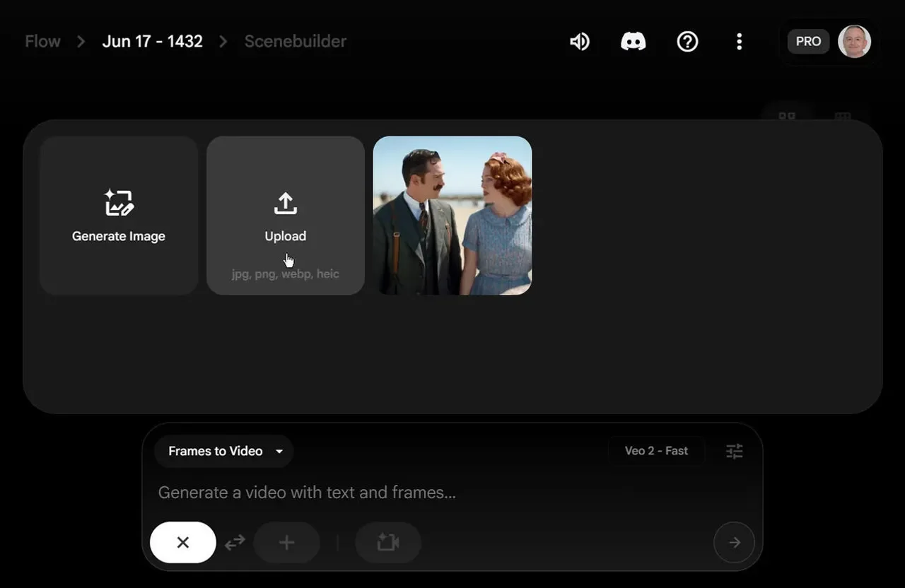 Google Flow screenshot 3