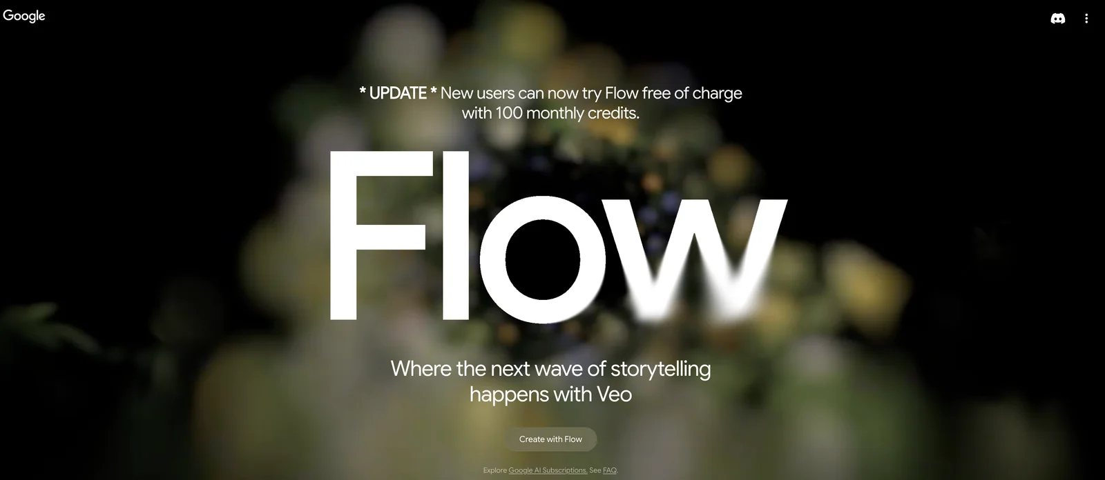 Google Flow screenshot 1