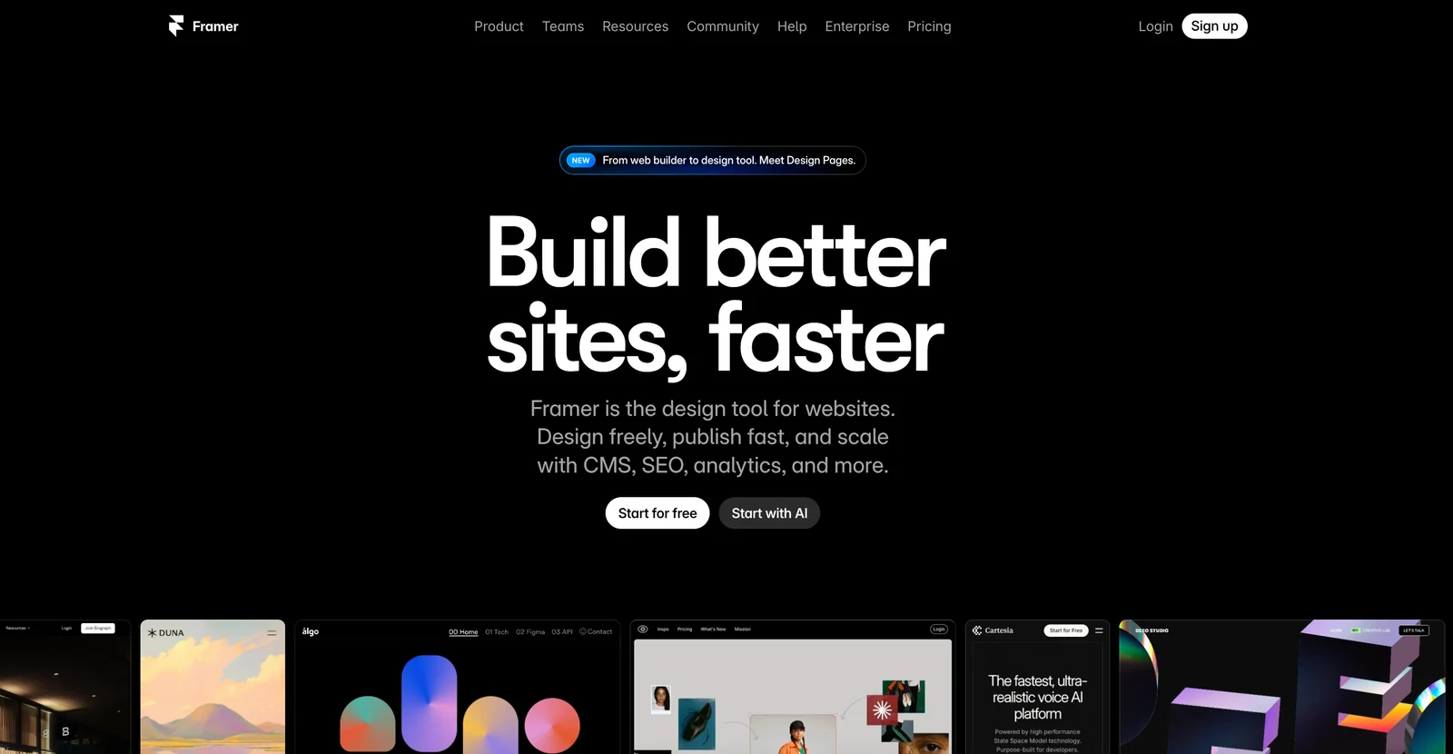 Framer screenshot 1