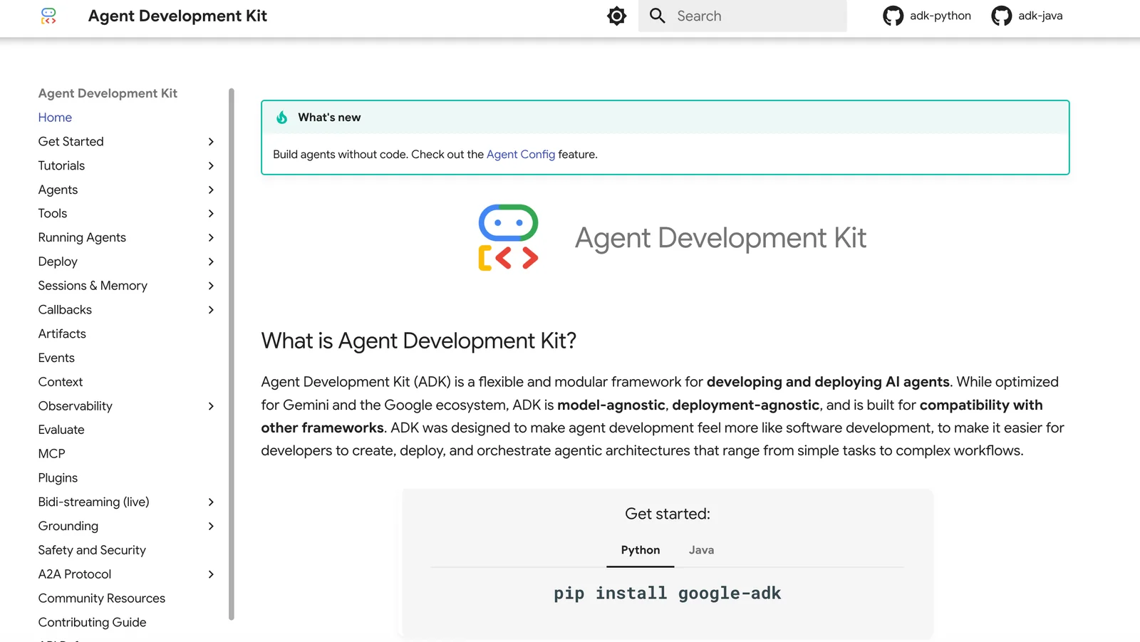 Google Agent Development Kit screenshot 1