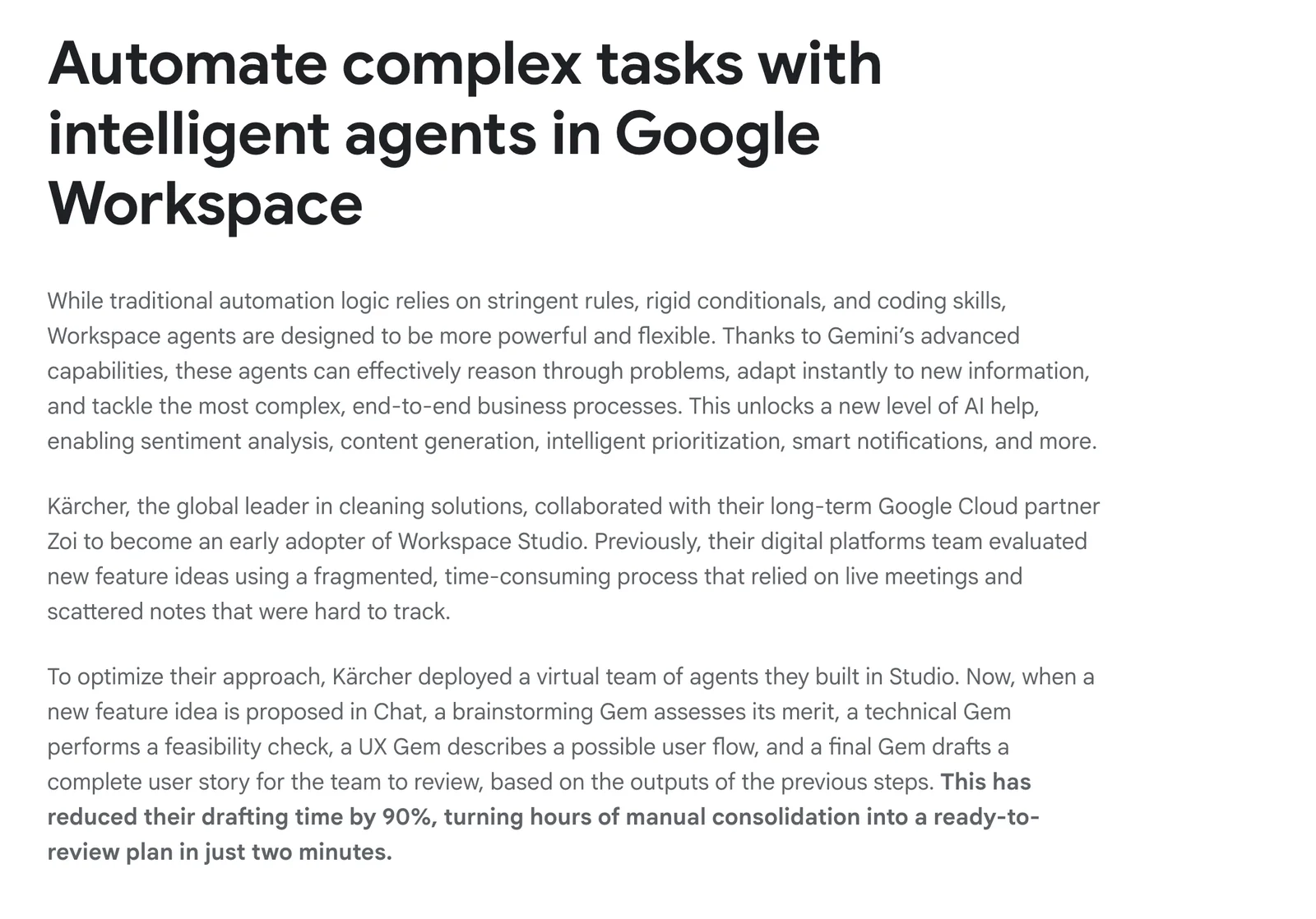Google Workspace Studio screenshot 2