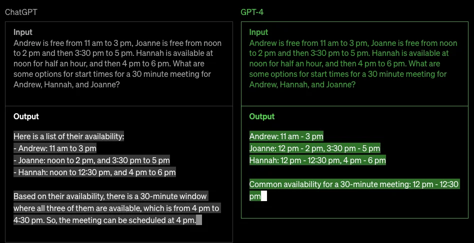 GPT-4 screenshot 3