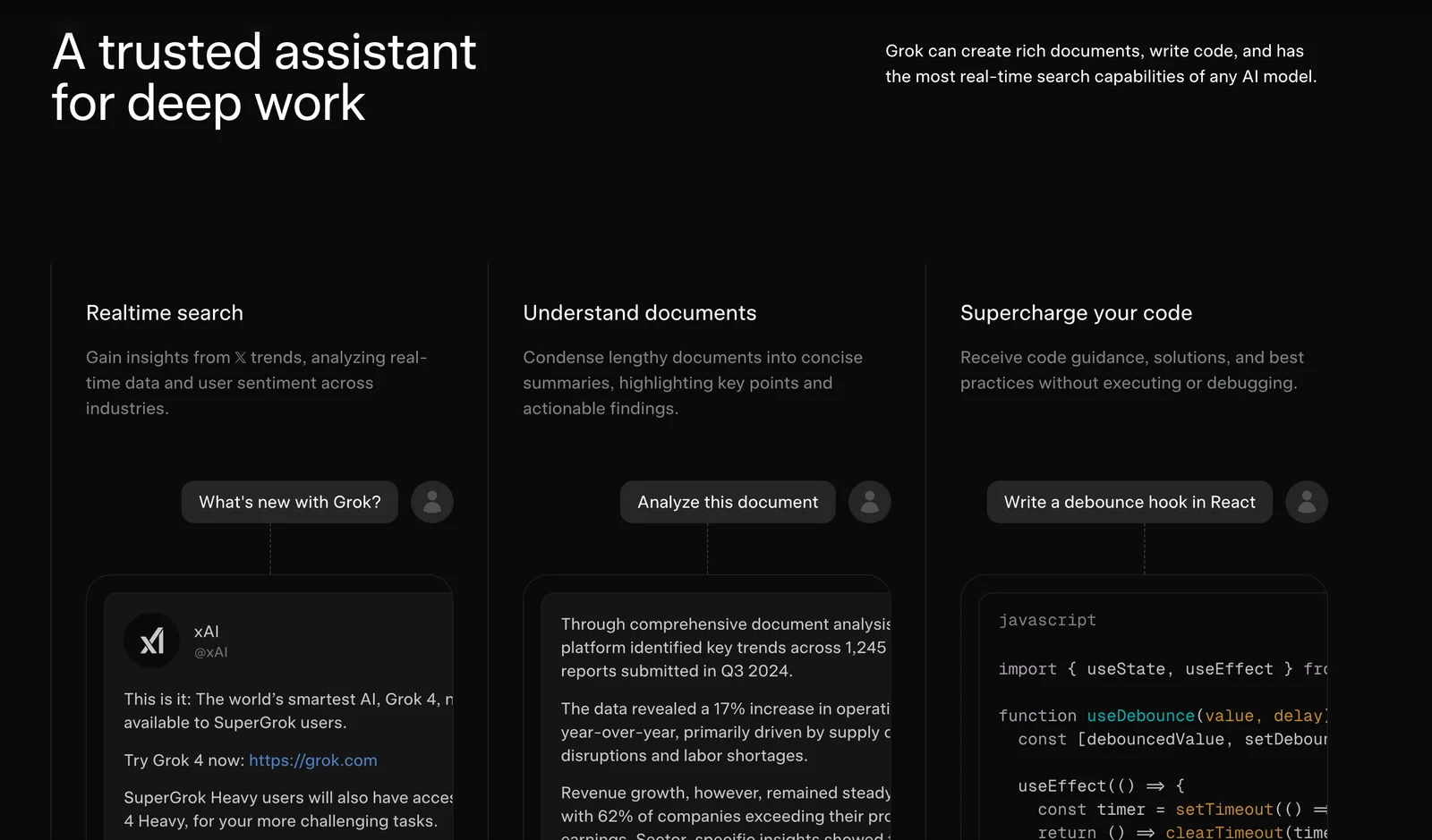 Grok screenshot 3