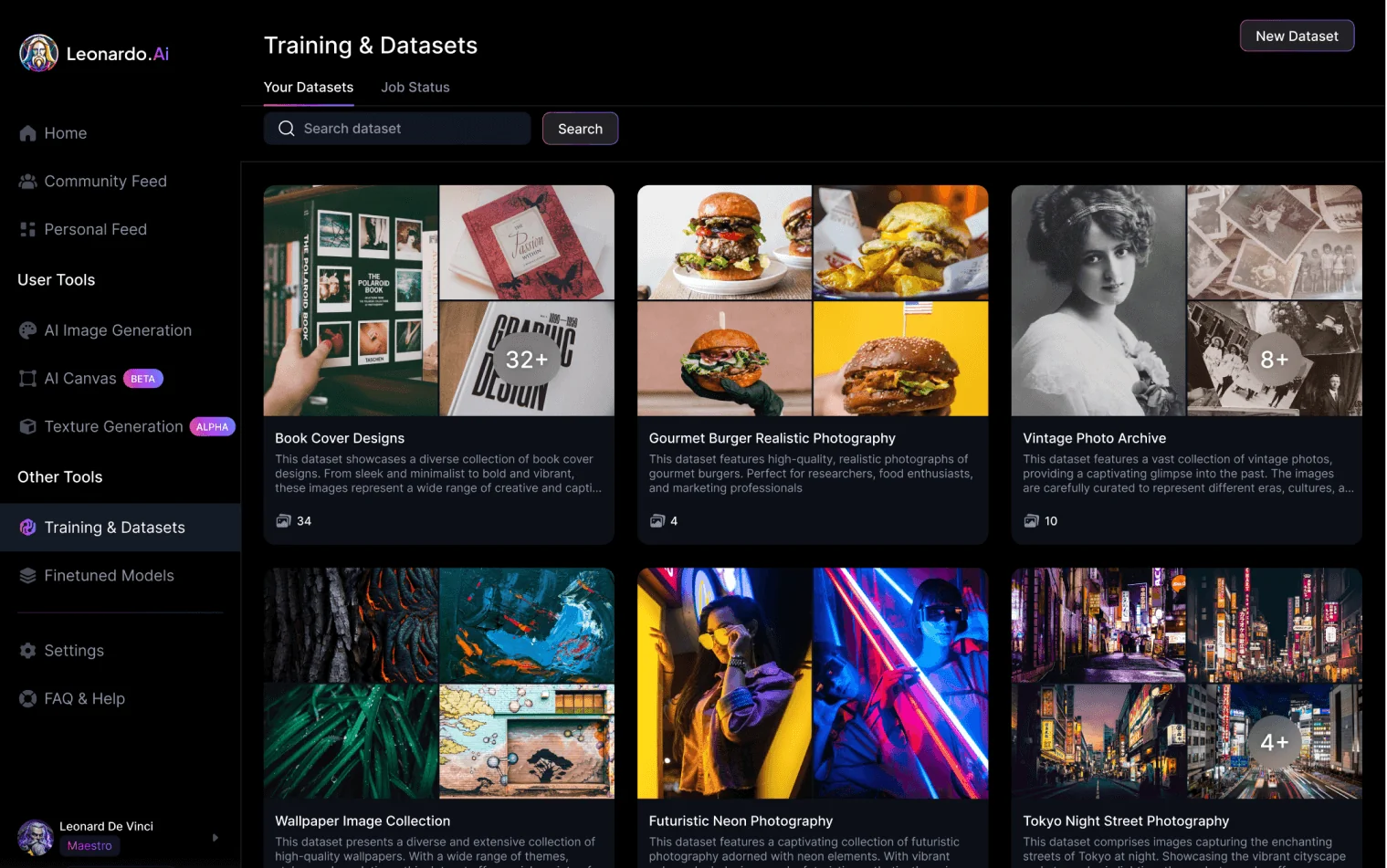 Leonardo AI screenshot 2