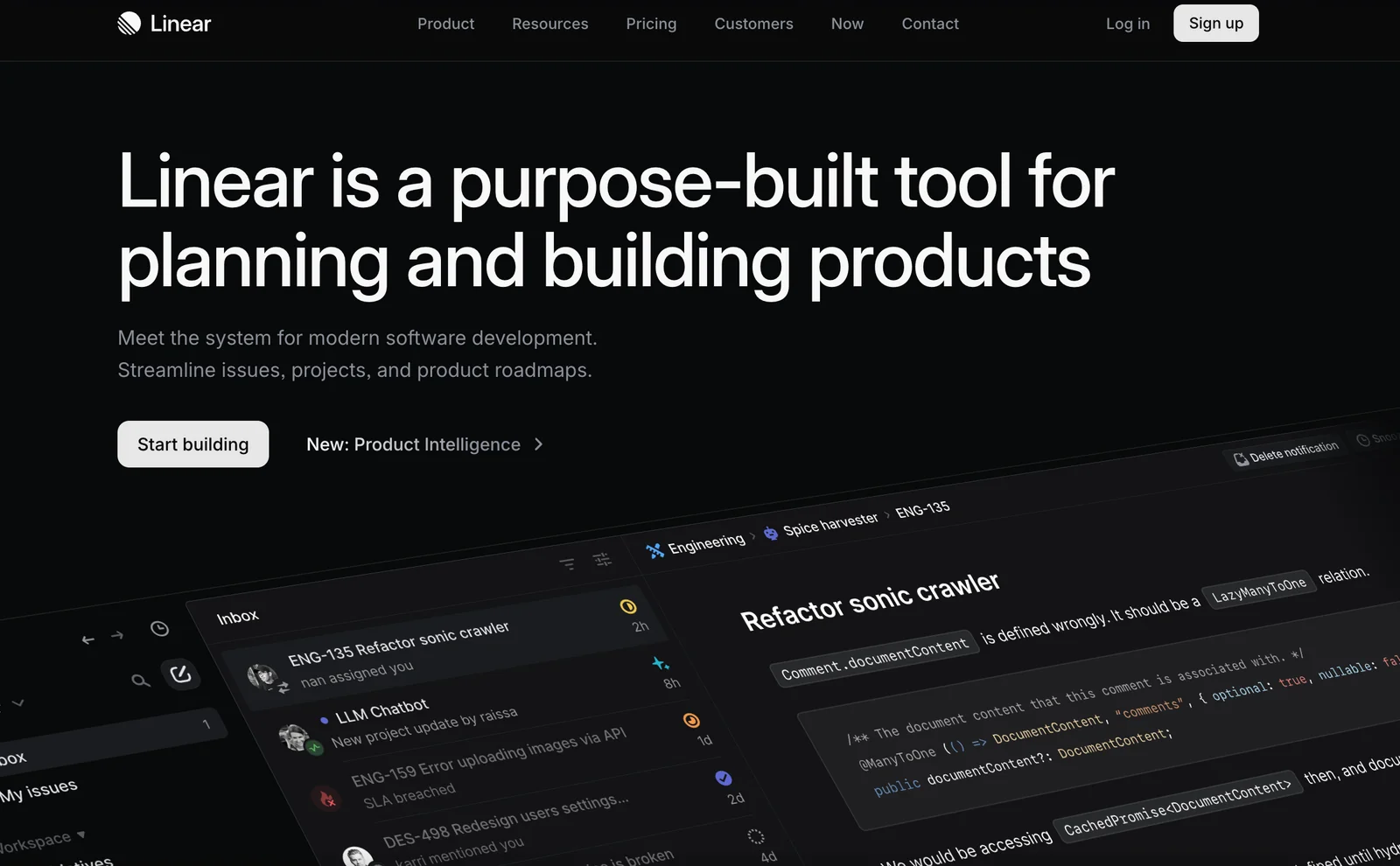 Linear screenshot 1
