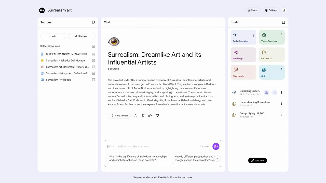 NotebookLM screenshot 3