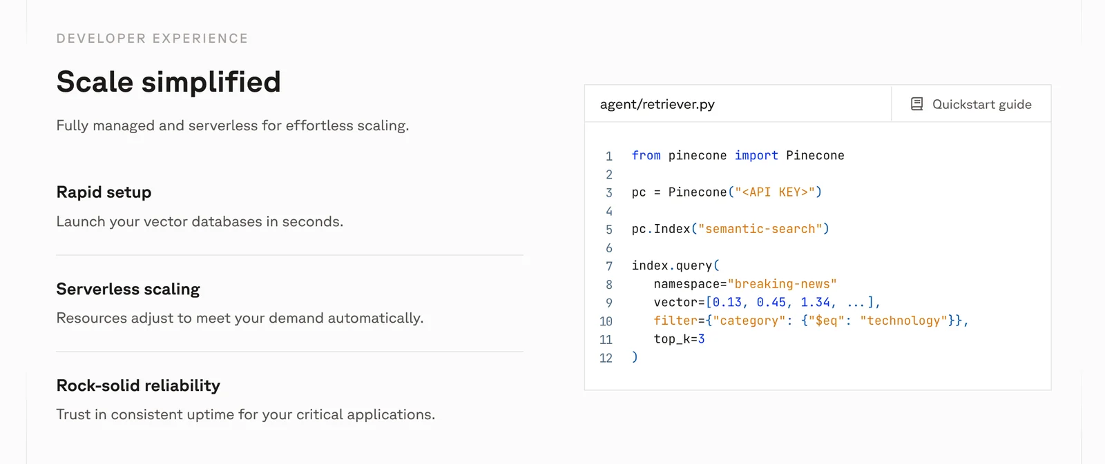 Pinecone screenshot 2