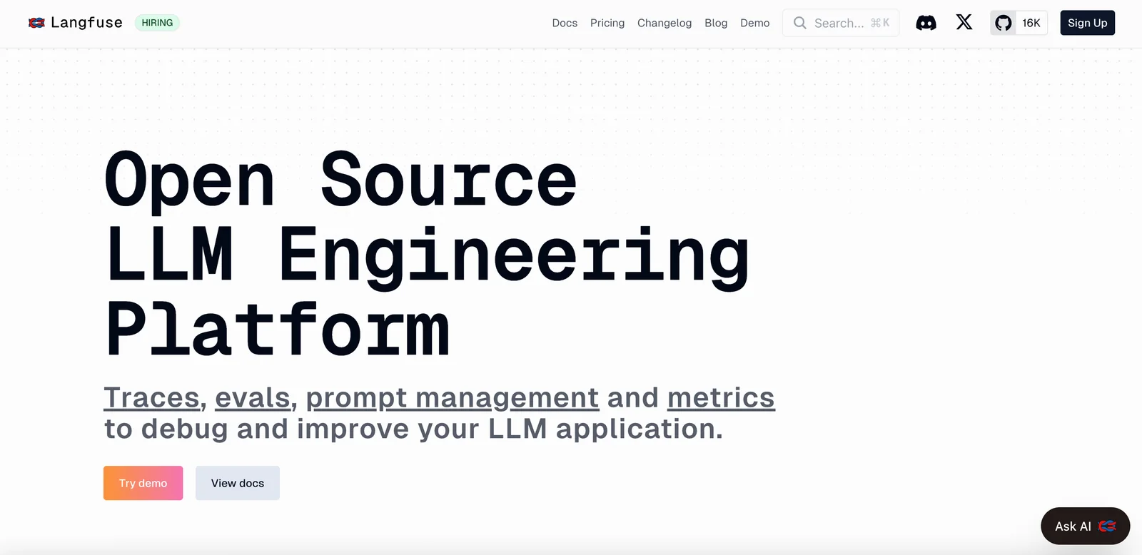 LangFuse screenshot 1