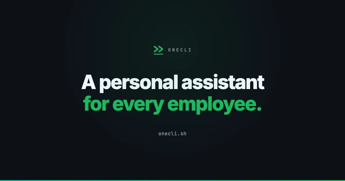 OneCLI screenshot 1