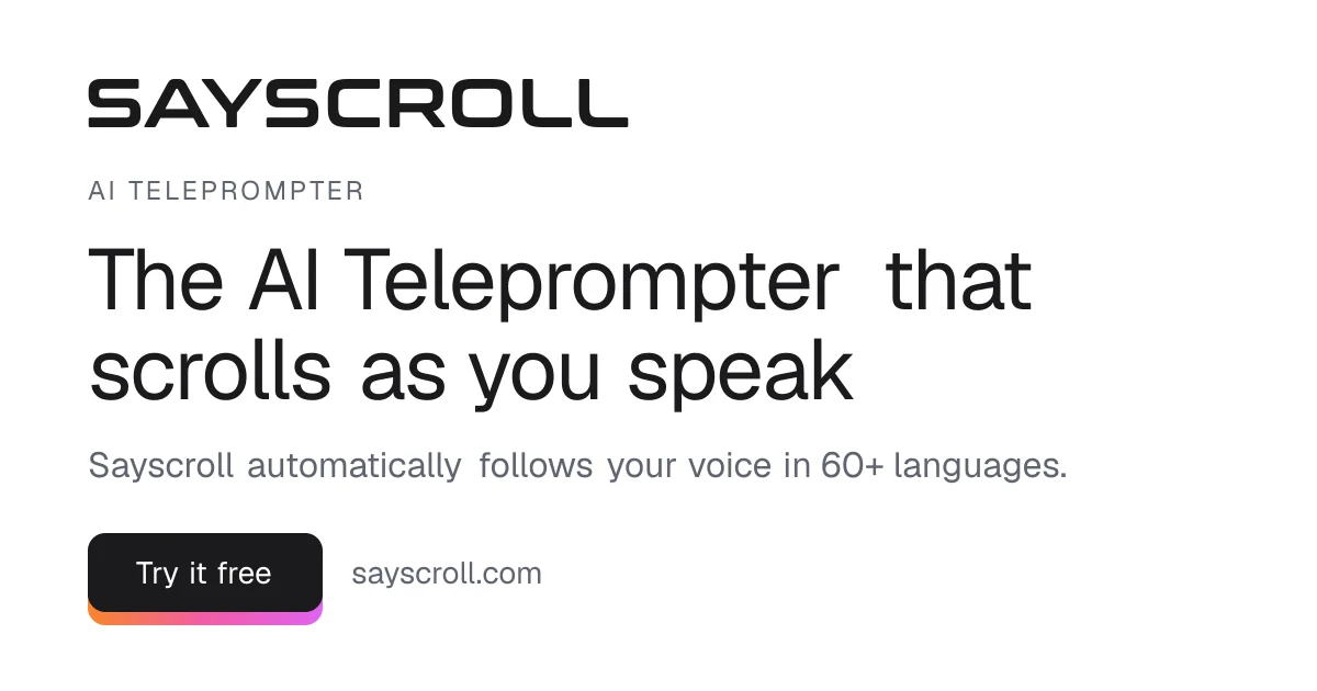 Sayscroll screenshot 1