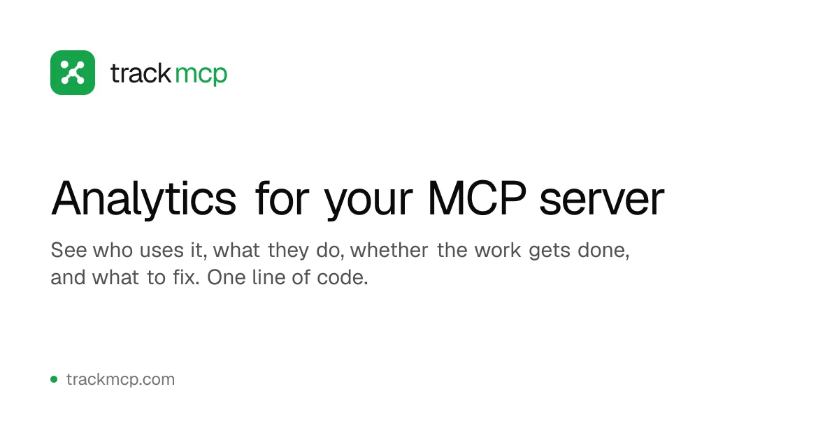 TrackMCP screenshot 1