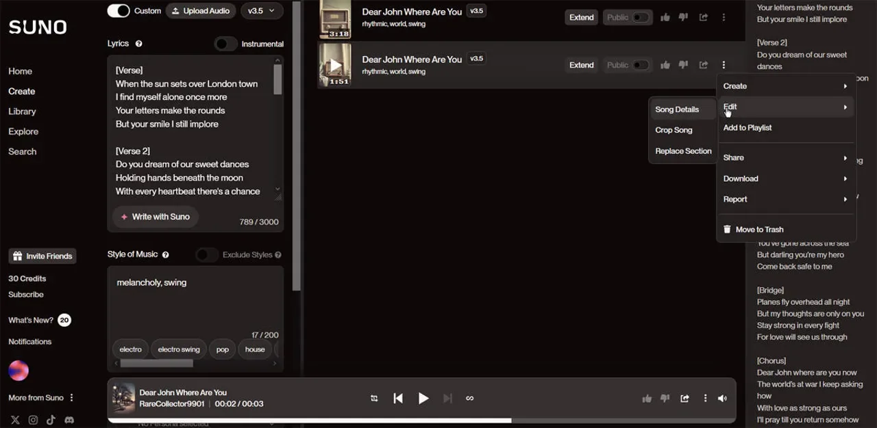Suno screenshot 4