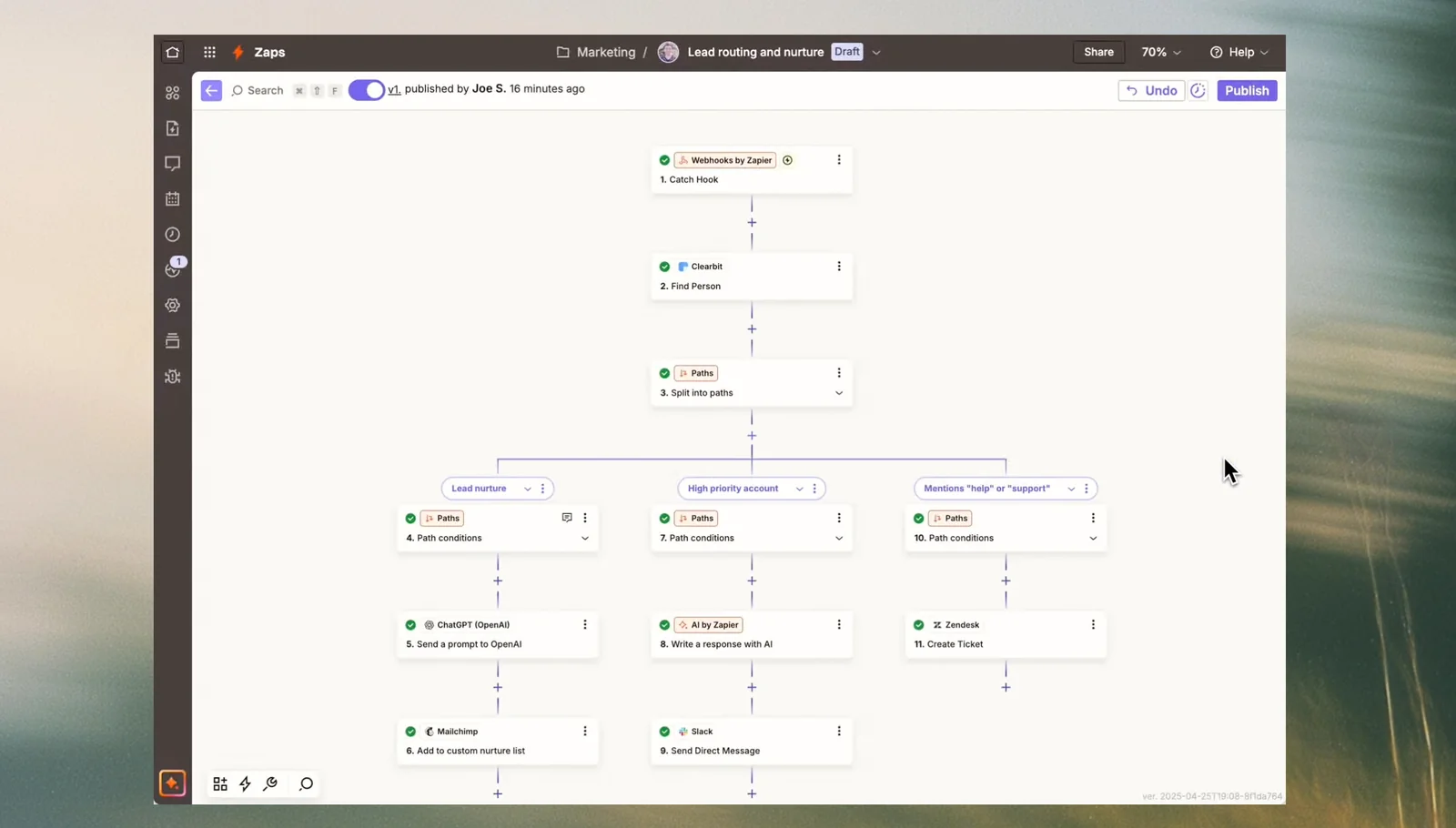 Zapier screenshot 2